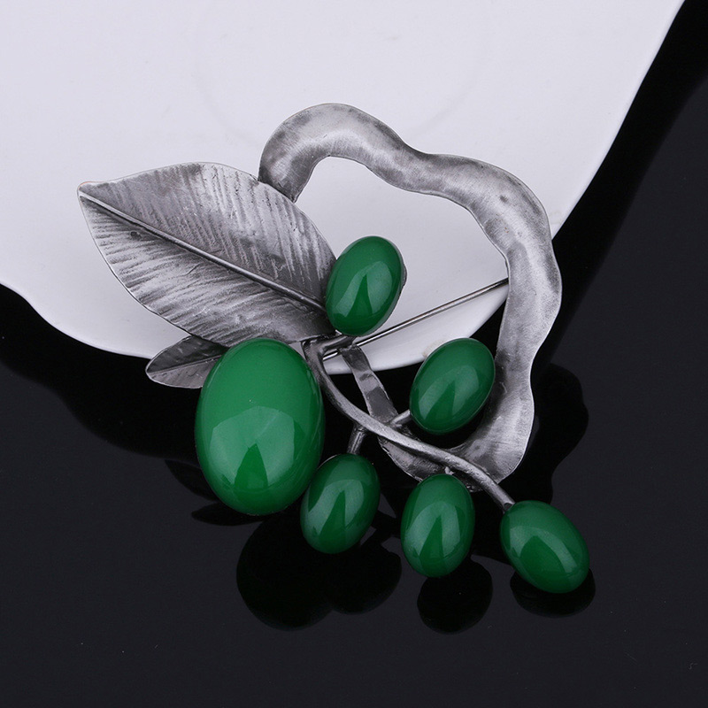 Fashion Green Leaf Shape Decorated Brooch,Korean Brooches