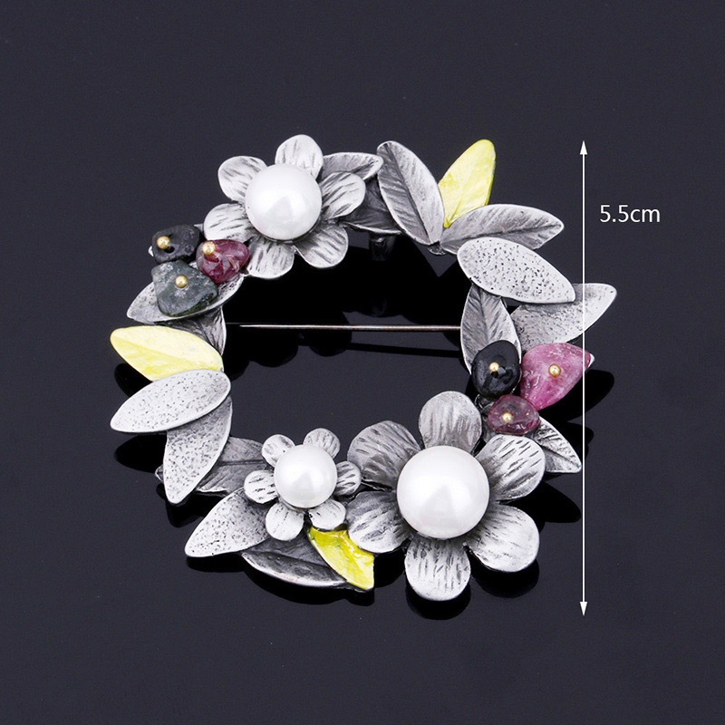 Fashion Silver Color Flower Shape Decorated Brooch,Korean Brooches