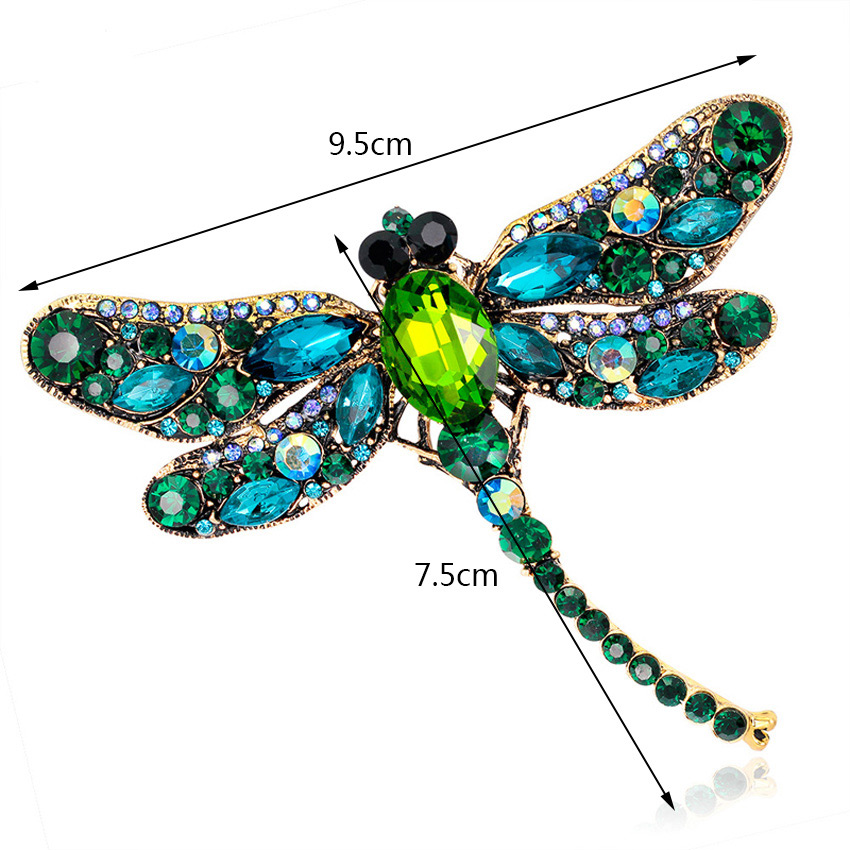Fashion Green Dragonfly Shape Decorated Brooch,Korean Brooches