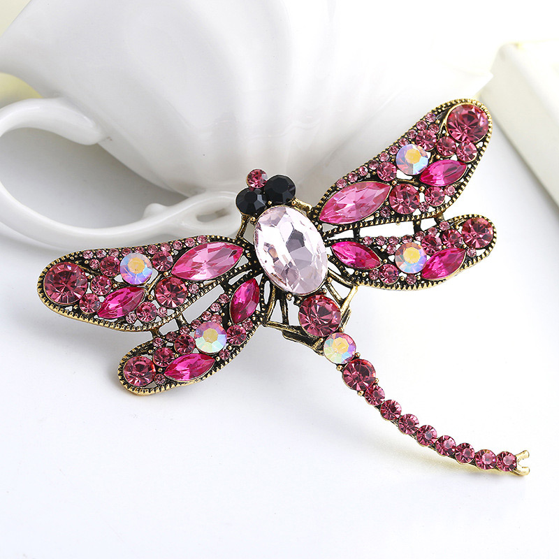 Fashion Pink Dragonfly Shape Decorated Brooch,Korean Brooches