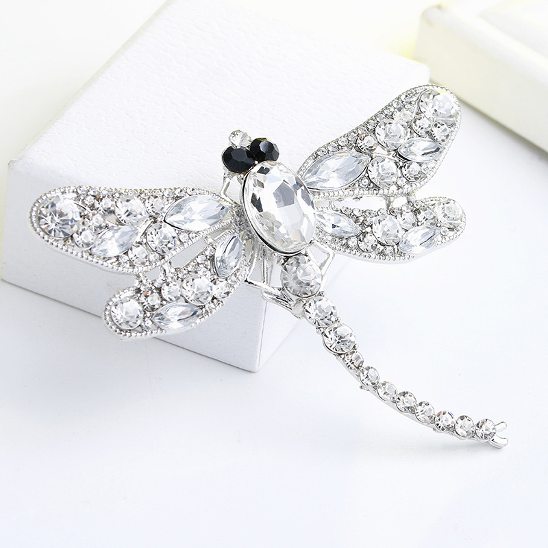 Fashion Coffee Dragonfly Shape Decorated Brooch,Korean Brooches