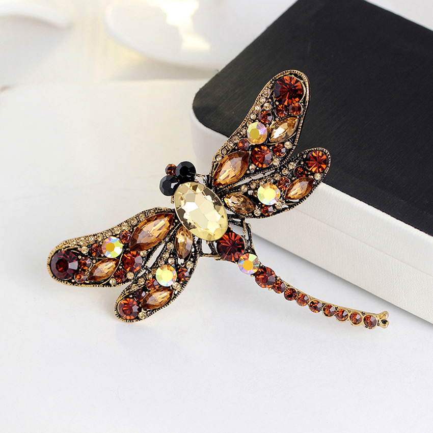 Fashion Green Dragonfly Shape Decorated Brooch,Korean Brooches