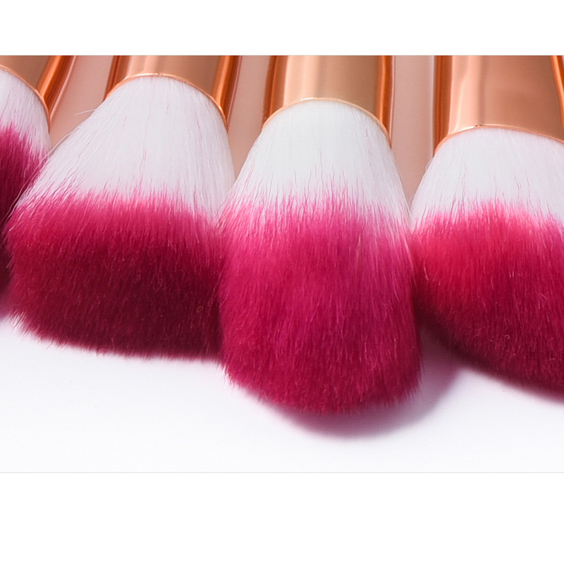 Fashion Purple Sector Shape Decorated Makeup Brush (16 Pcs),Beauty tools