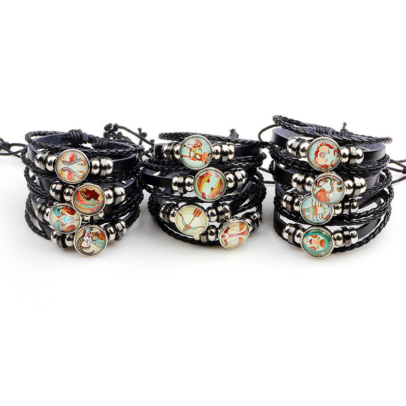 Fashion Black Taurus Pattern Decorated Multi-layer Bracelet,Fashion Bracelets