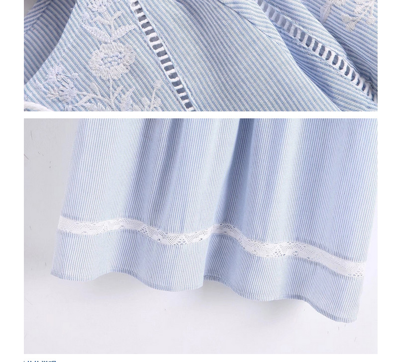 Trendy Blue Tassel Decorated Short Sleeves Simple Dress,Long Dress