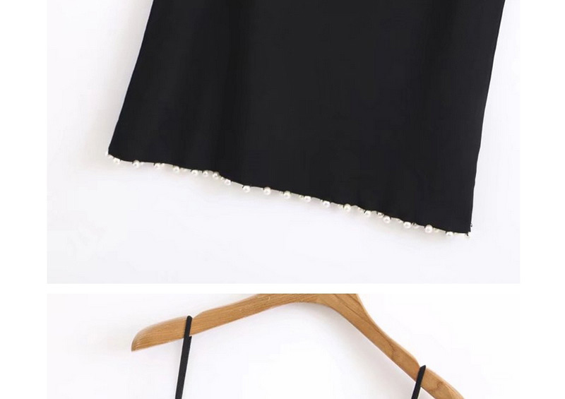 Trendy Black Pure Color Decorated Suspender Vest,Tank Tops & Camis