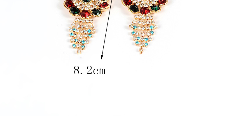 Elegant Red Water Drop Shape Diamond Design Earrings,Drop Earrings