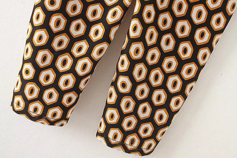 Trendy Black+ Round Shape Pattern Decorated Suspender Jumpsuit,Pants