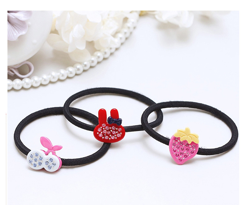 Lovely Yellow Strawberry Shape Decorated Hair Band,Hair Ring