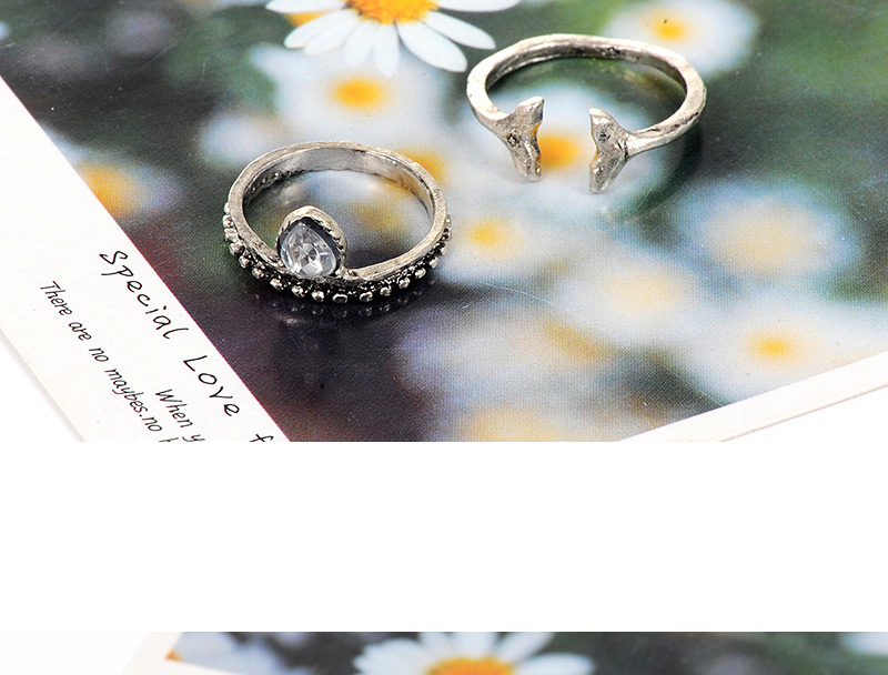Fashion Silver Color Flower Pattern Decorated Simple Ring Sets(9pcs),Fashion Rings