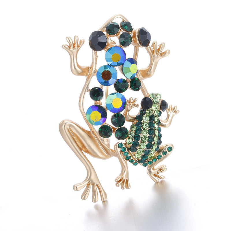 Fashion Green Frogs Shape Decorated Hollow Out Brooch,Korean Brooches