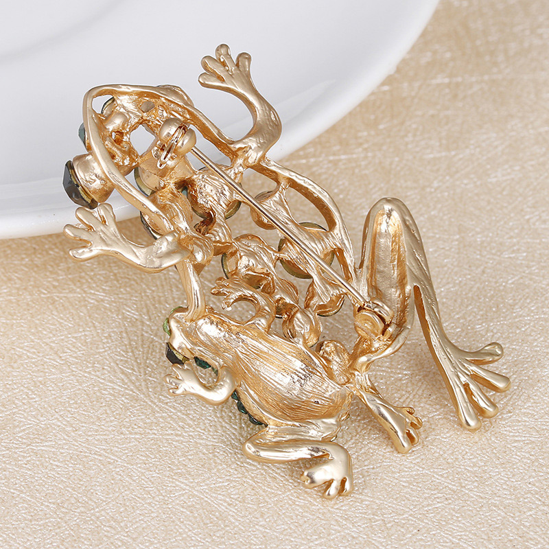 Fashion Yellow Frogs Shape Decorated Hollow Out Brooch,Korean Brooches