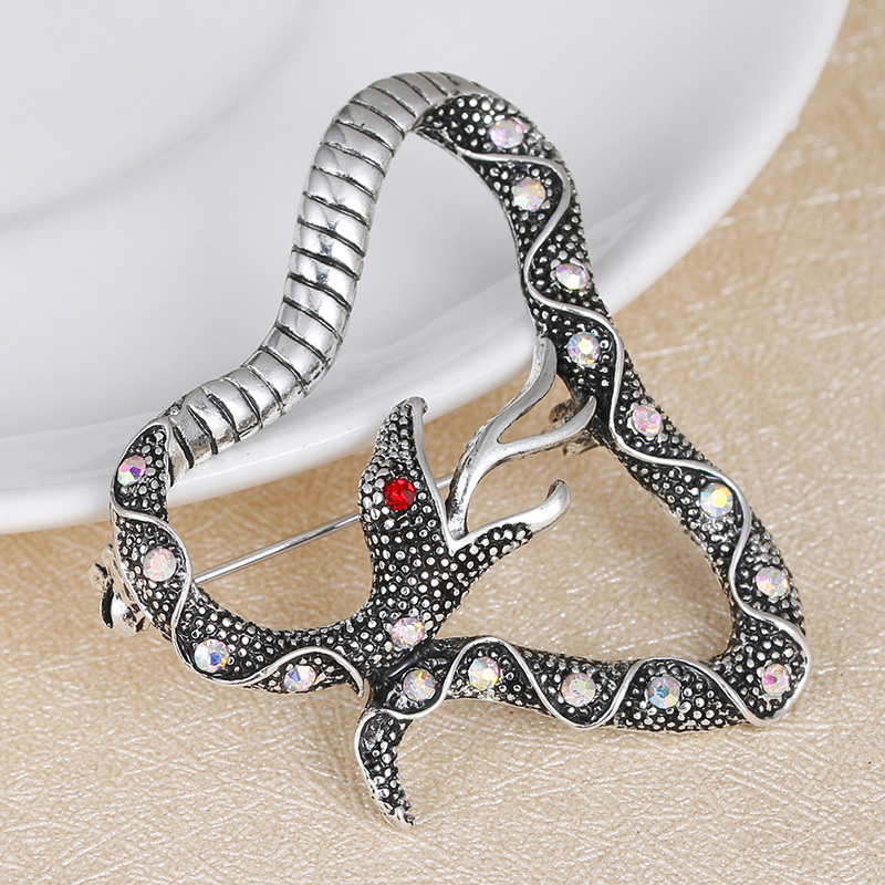Personalized Multi-color Snake Shape Decorated Simple Brooch,Korean Brooches
