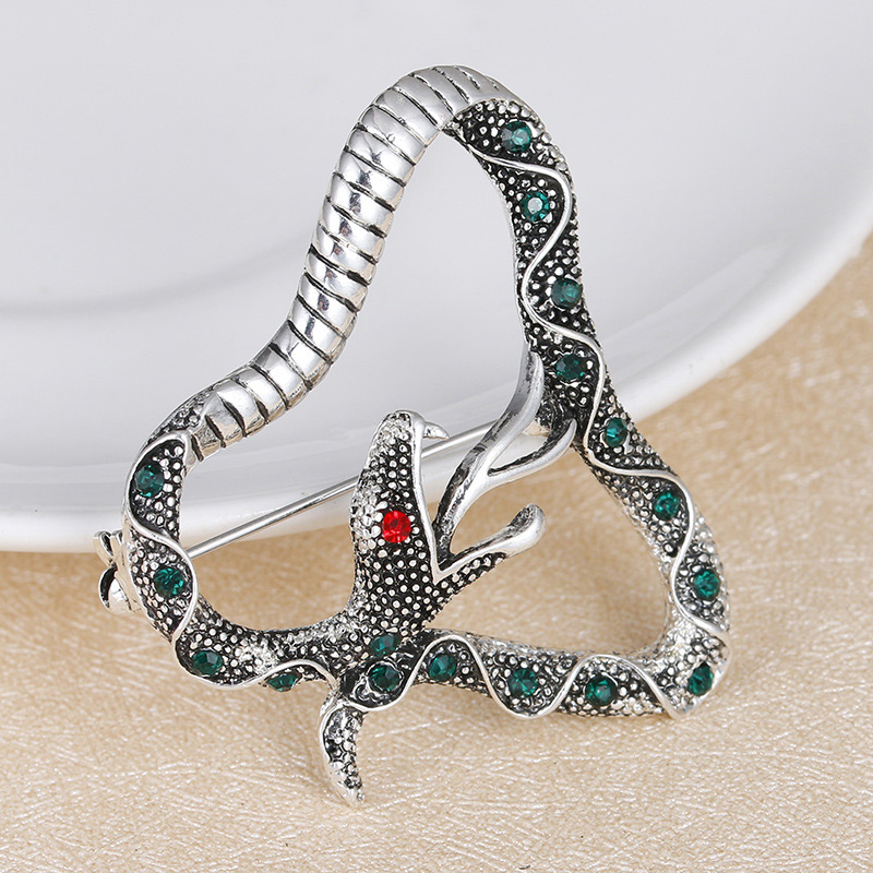 Personalized Multi-color Snake Shape Decorated Simple Brooch,Korean Brooches
