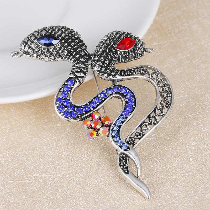 Personalized Gray Snake Shape Decorated Simple Brooch,Korean Brooches