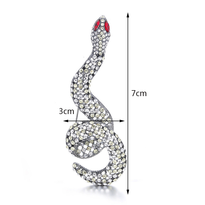 Exaggerated Red Python Shape Decorated Pure Color Brooch,Korean Brooches