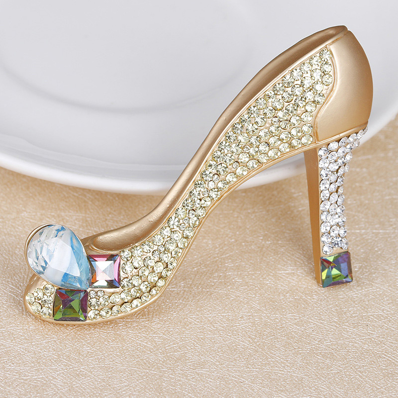 Fashion White High Heels Shape Decorated Simple Brooch,Korean Brooches