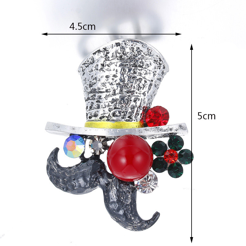 Fashion Red+black Moustache Shape Decorated Simple Brooch,Korean Brooches