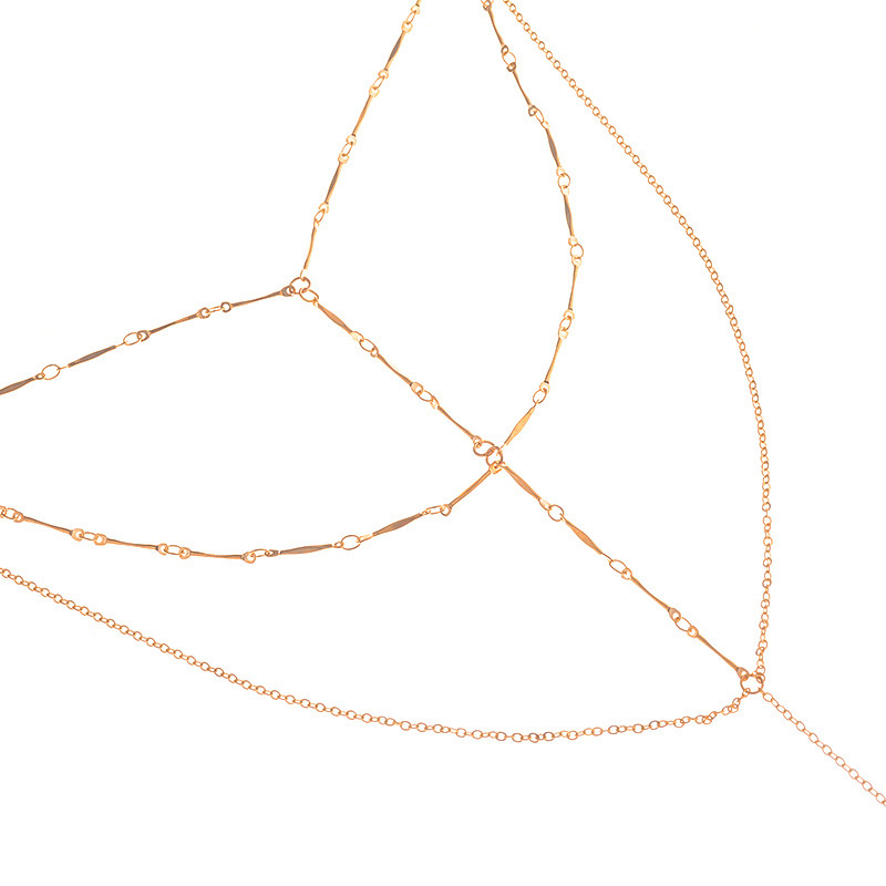 Fashion Gold Color Rivet Pendant Decorated Multi-layer Necklace,Multi Strand Necklaces