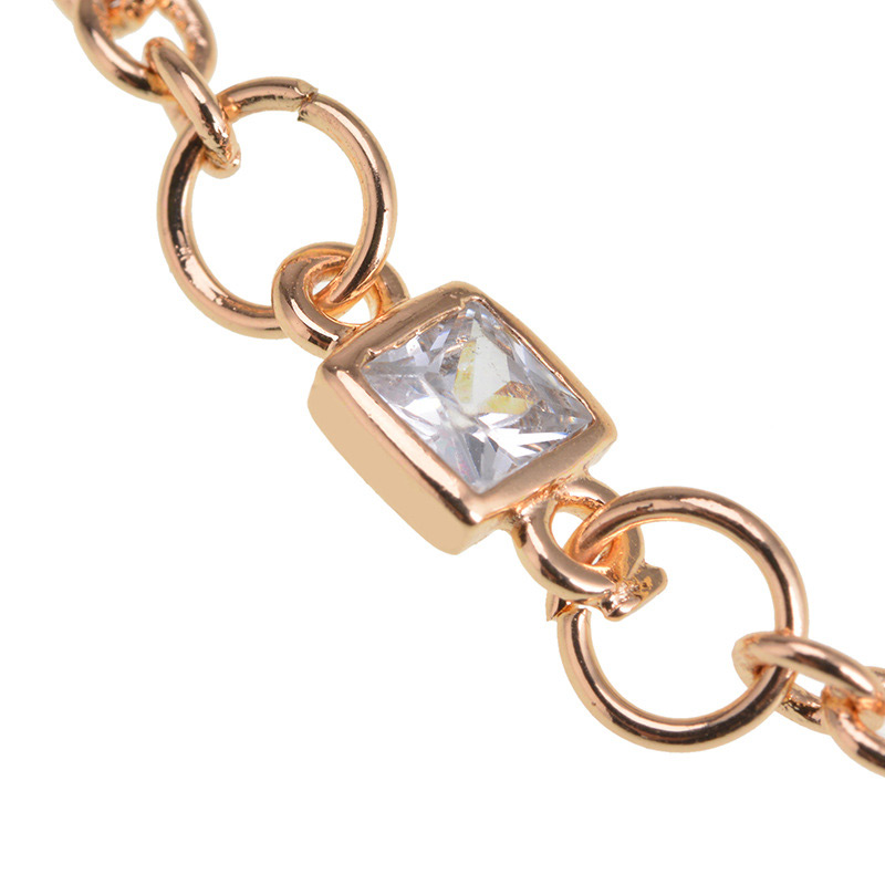 Elegant Gold Color Diamond Decorated Pure Color Choker,Chains