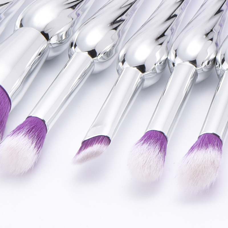 Lovely Purple Color-matching Decorated Brush (10pcs),Beauty tools