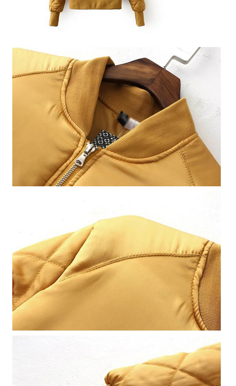 Fashion Armygreen Pure Color Decorated Jacket,Coat-Jacket