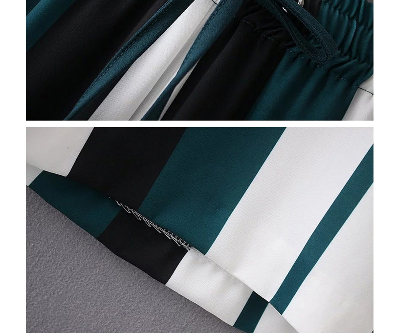 Fashion Multi-color Color-matching Decorated Wide-leg Trousers,Pants