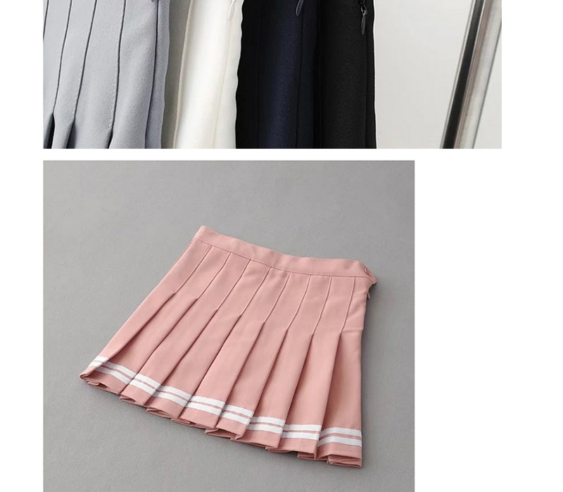 Fashion White Pure Color Decorated Skirt,Skirts