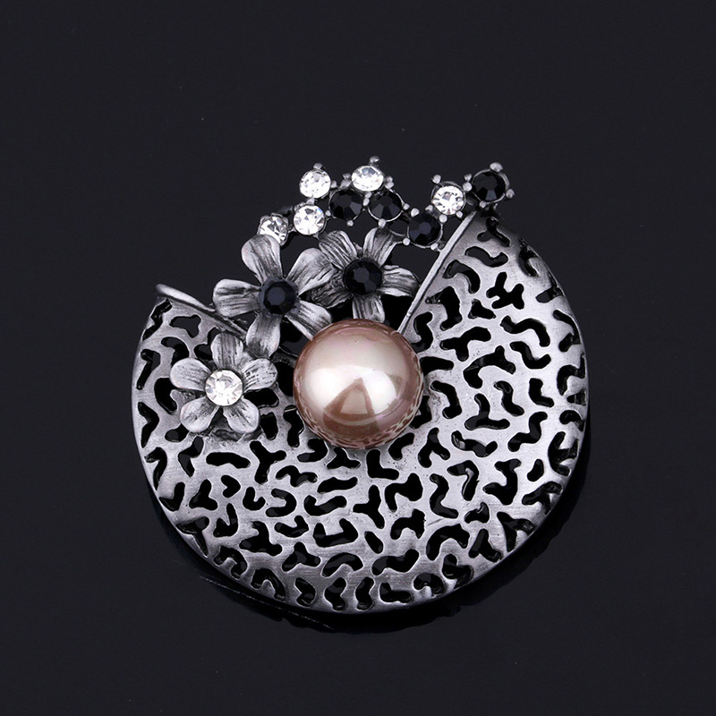 Elegant Champagne Hollow Out Decorated Brooch,Korean Brooches