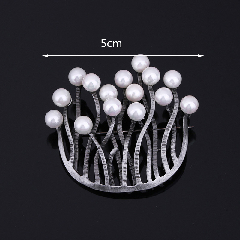 Elegant White Round Shape Decorated Brooch,Korean Brooches