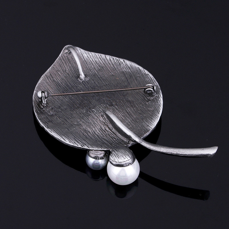 Elegant Silver Color Metal Leaf Shape Decorated Brooch,Korean Brooches