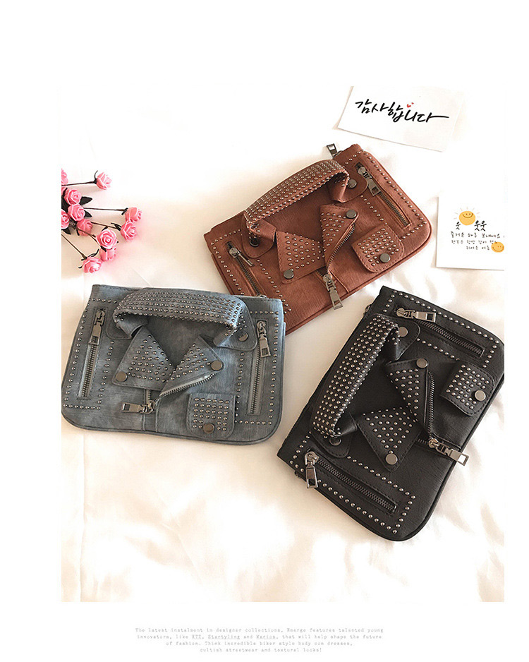 Personality Brown Jacket Shape Decorated Bag,Shoulder bags