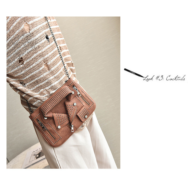 Personality Brown Jacket Shape Decorated Bag,Shoulder bags