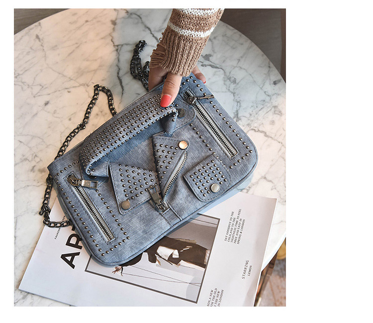 Personality Blue Jacket Shape Decorated Bag,Shoulder bags
