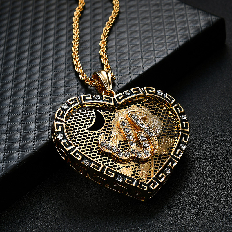 Elegant Gold Color Hollow Out Decorated Necklace,Pendants