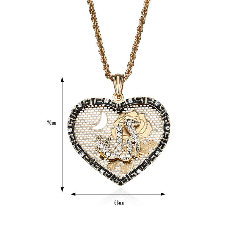Elegant Gold Color Hollow Out Decorated Necklace,Pendants