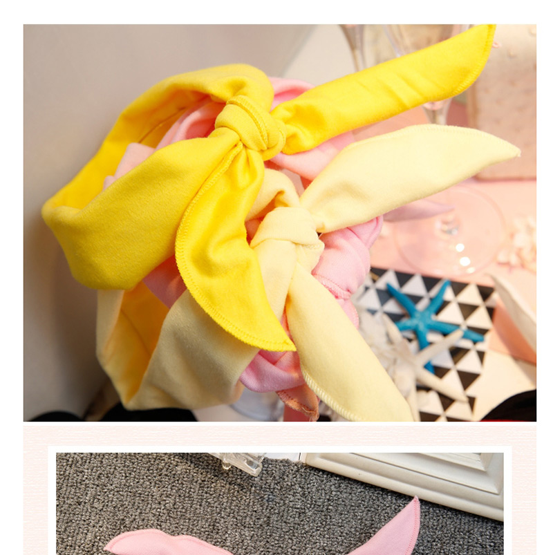 Lovely Light Yellow Bowknot Shape Decorated Hair Band,Kids Accessories