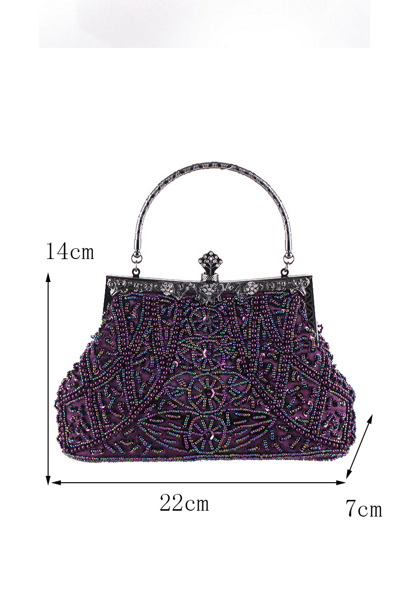 Elegant Black Leaf Shape Pattern Decorated Bag,Handbags