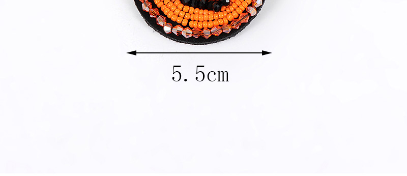 Elegant Orange Smiling Face Shape Decorated Brooch,Korean Brooches