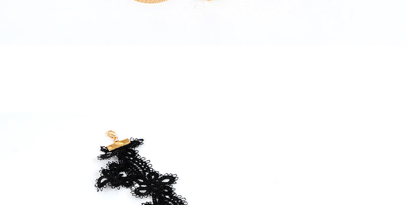 Fashion Black Water Drop Shape Decorated Choker,Chokers