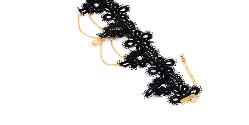 Fashion Black Water Drop Shape Decorated Choker,Chokers