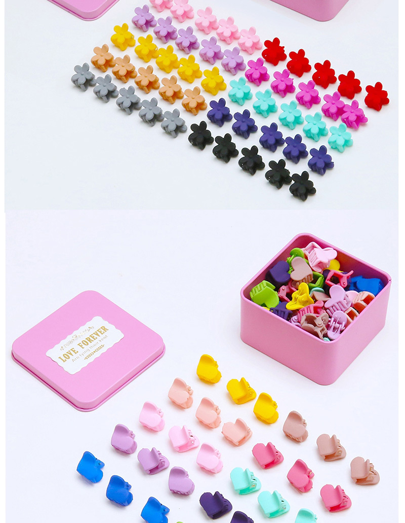 Fashion Multi-color Flower Shape Decorated Hair Clip (50 Pcs),Kids Accessories