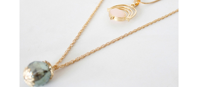 Fashion Gold Color Pure Color Decorated Multi-layer Necklace,Multi Strand Necklaces