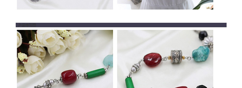 Fashion Multi-color Diamond Decorated Necklace,Bib Necklaces