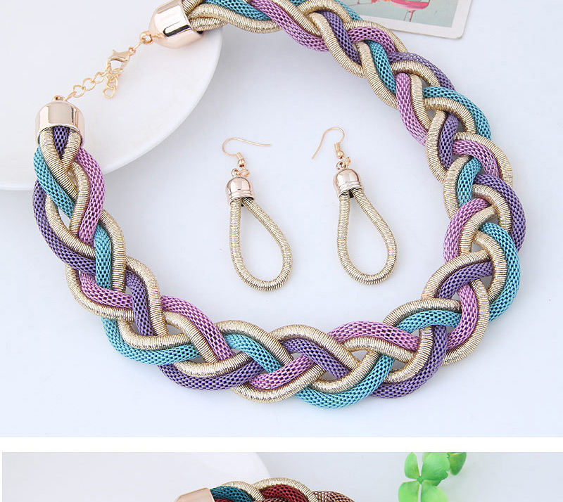 Trendy Gold Color Pure Color Decorated Jewelry Sets,Jewelry Sets