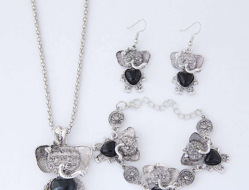 Lovely Blue Bear Pendant Decorated Jewelry Sets,Jewelry Sets
