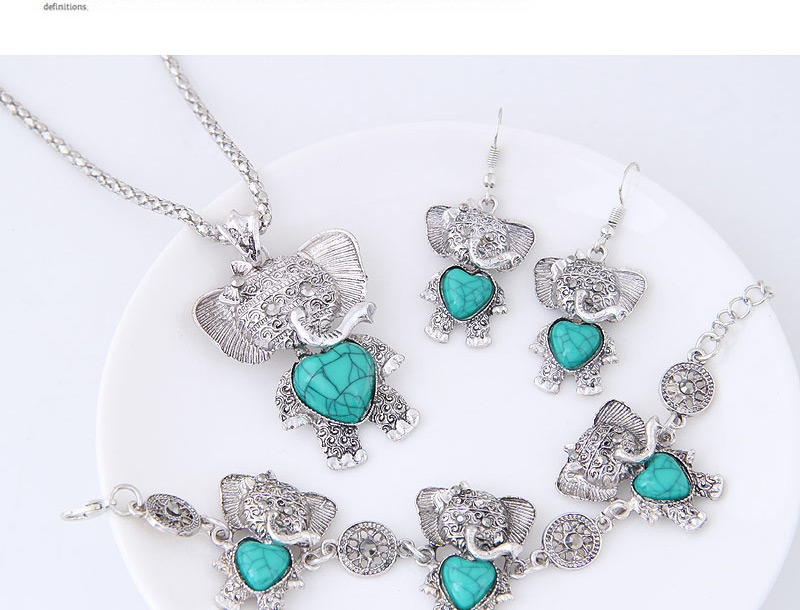 Lovely Black Bear Pendant Decorated Jewelry Sets,Jewelry Sets