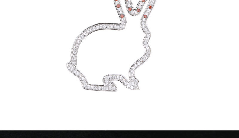 Lovely Silver Color +orange Rabbit Shape Decorated Irregular Earrings,Drop Earrings
