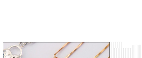 Fashion Rose Gold Color Heart Shape Decorated Necklace,Crystal Necklaces