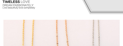 Fashion Rose Gold Color Cross Design Decorated Necklace,Crystal Necklaces